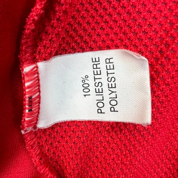 Vintage Santini SMS Mens Red Full Zip Cycling Jersey Size L Made in Italy Vtg - Picture 7 of 13